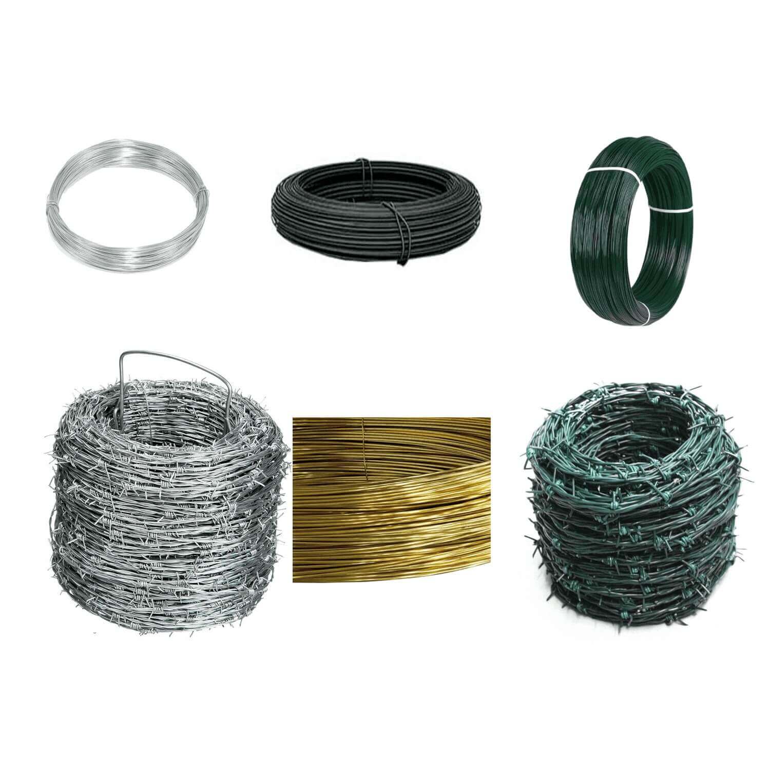 Arame Galvanizado /Latão /Plastificado /Recozido /Farpado (Zincado/Plastificado) - (JSMoreira)