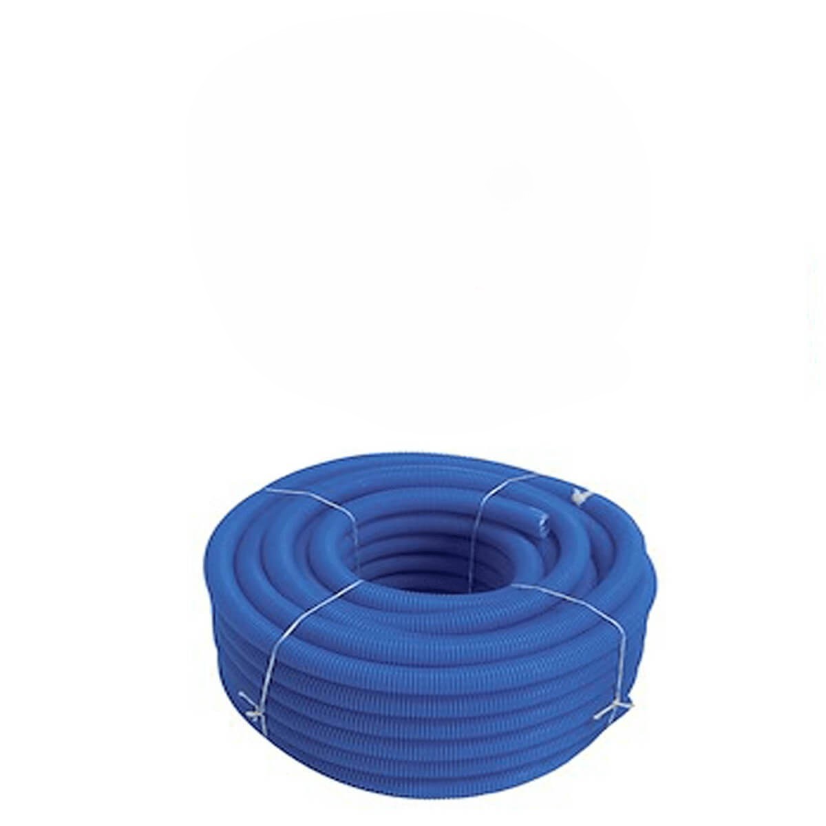 MANGA AZUL CORRUGADA PERFIL TUBO 32 (Rolo 50m)